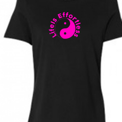 Life Is Effortless Breast Ladies Cancer T-shirt